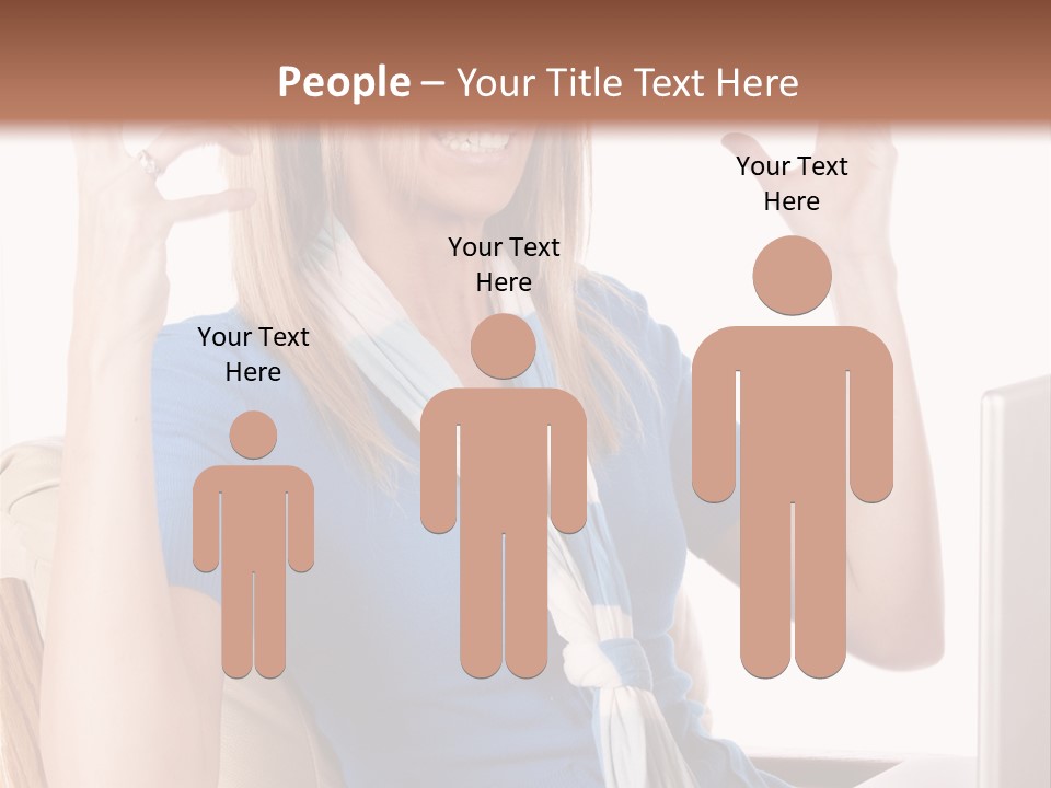 Sitting Corporate Work PowerPoint Template