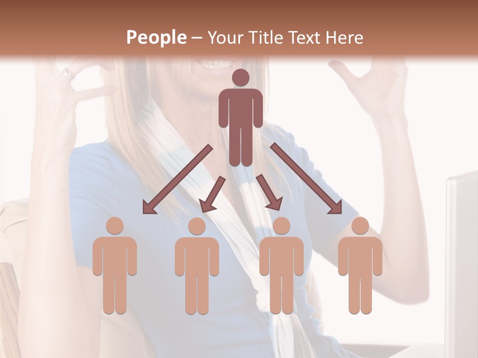 Sitting Corporate Work PowerPoint Template