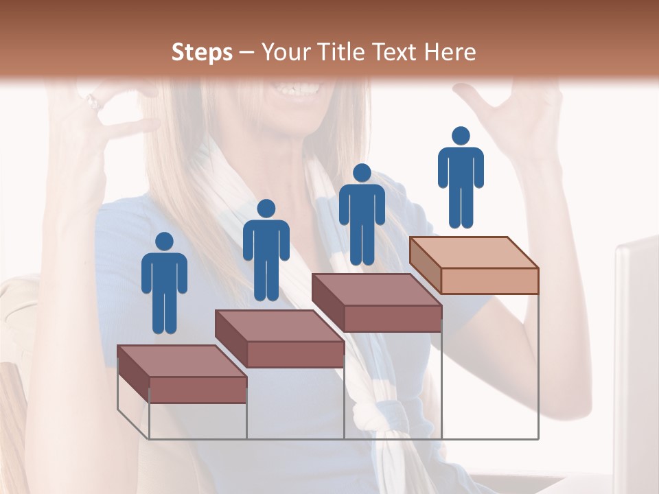 Sitting Corporate Work PowerPoint Template