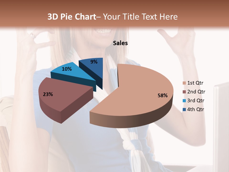 Sitting Corporate Work PowerPoint Template