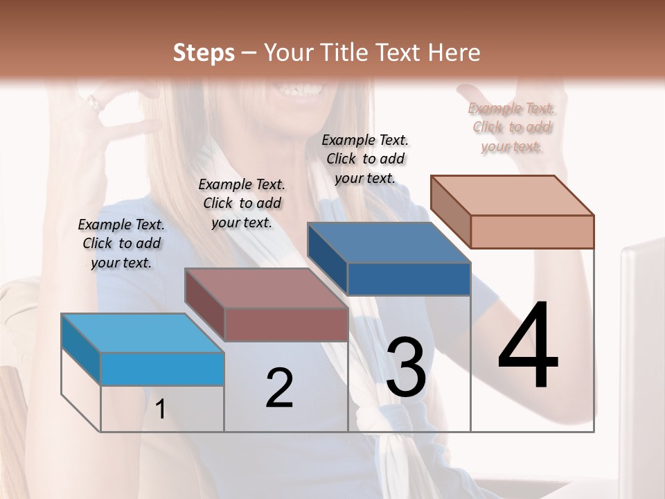 Sitting Corporate Work PowerPoint Template