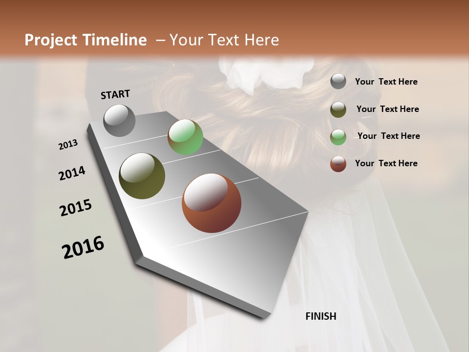 Hairstyle Outside Bridal PowerPoint Template