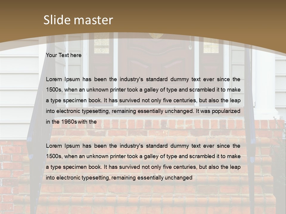 Mahogany Vinyl Etched PowerPoint Template