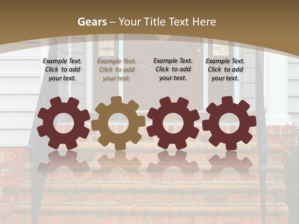 Mahogany Vinyl Etched PowerPoint Template