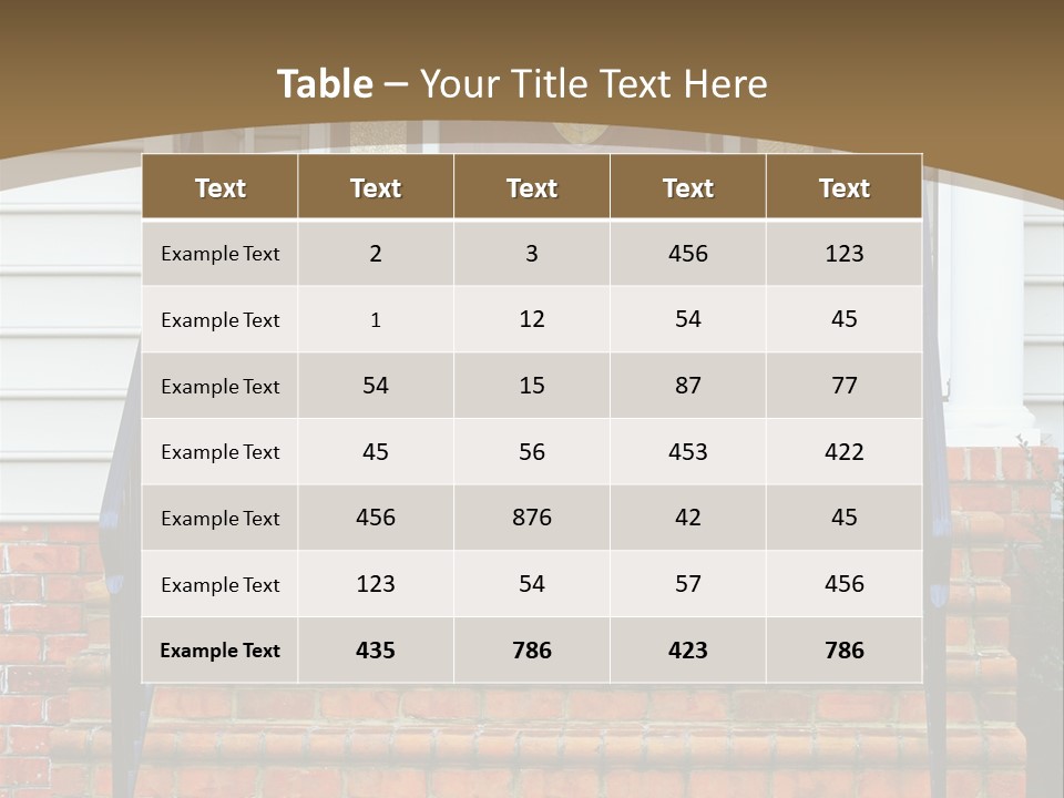 Mahogany Vinyl Etched PowerPoint Template