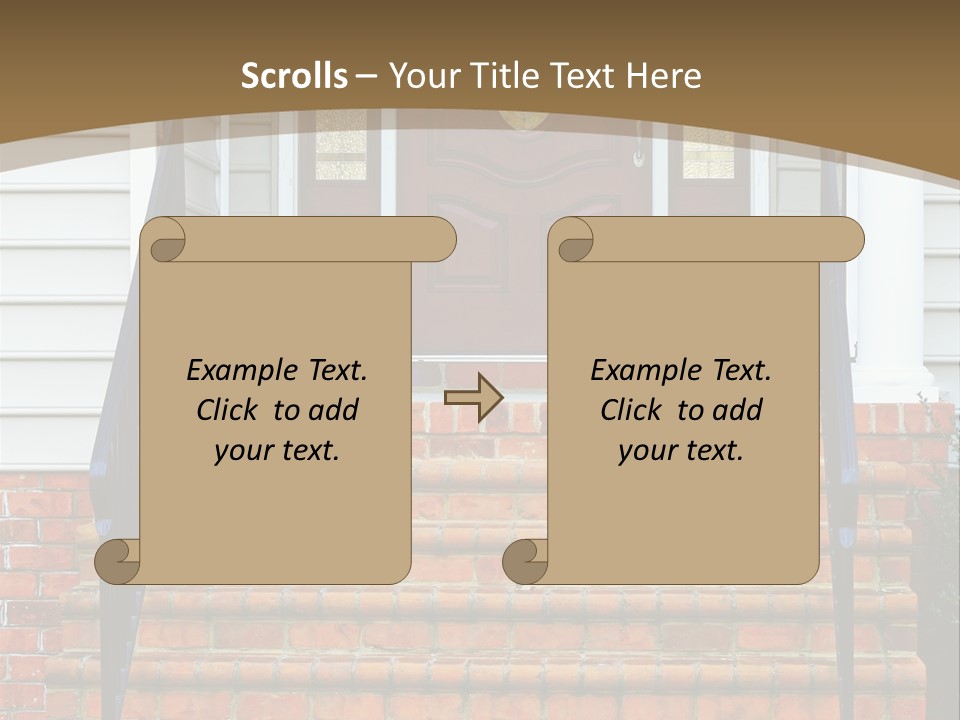 Mahogany Vinyl Etched PowerPoint Template