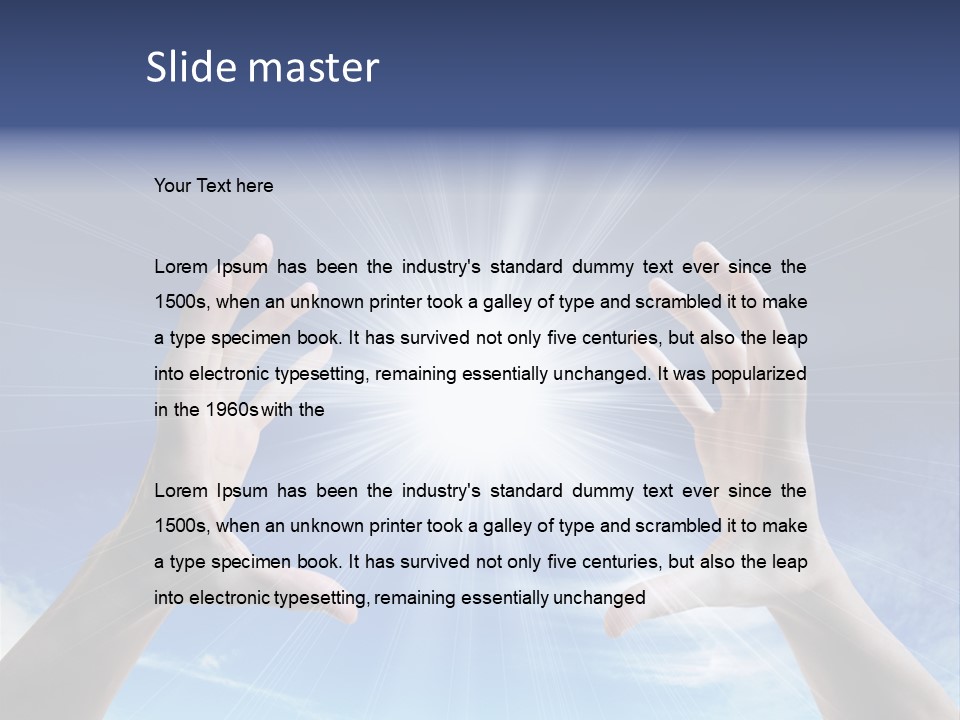 Chalice Contemplation People PowerPoint Template