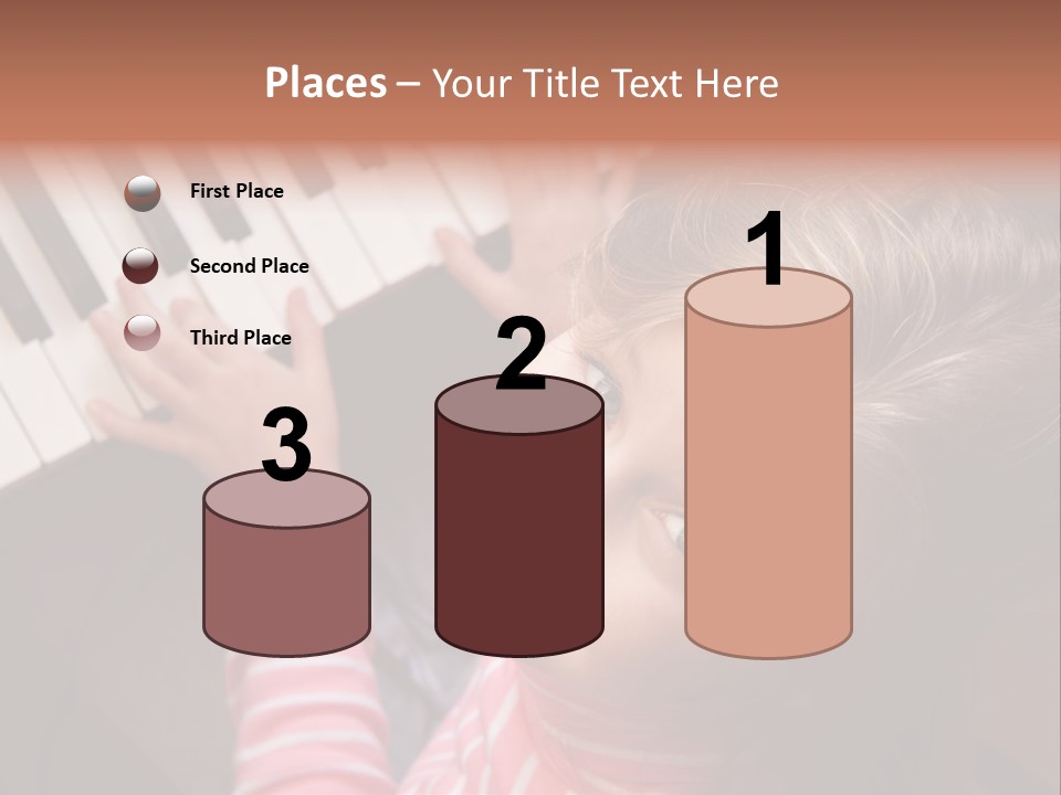 Kid White Adoration PowerPoint Template