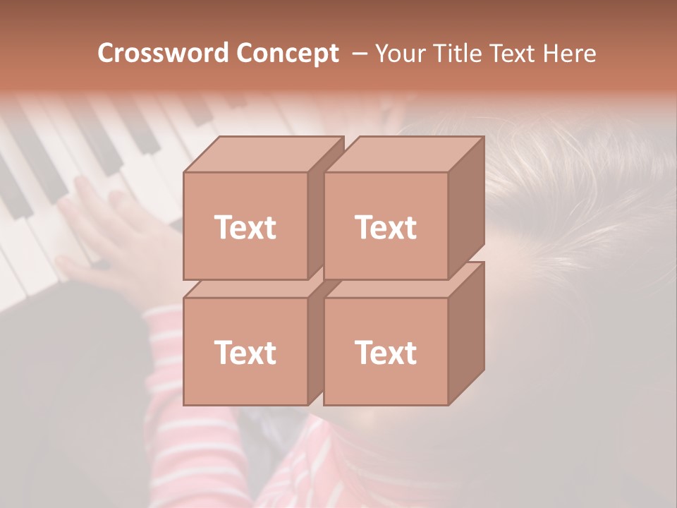 Kid White Adoration PowerPoint Template