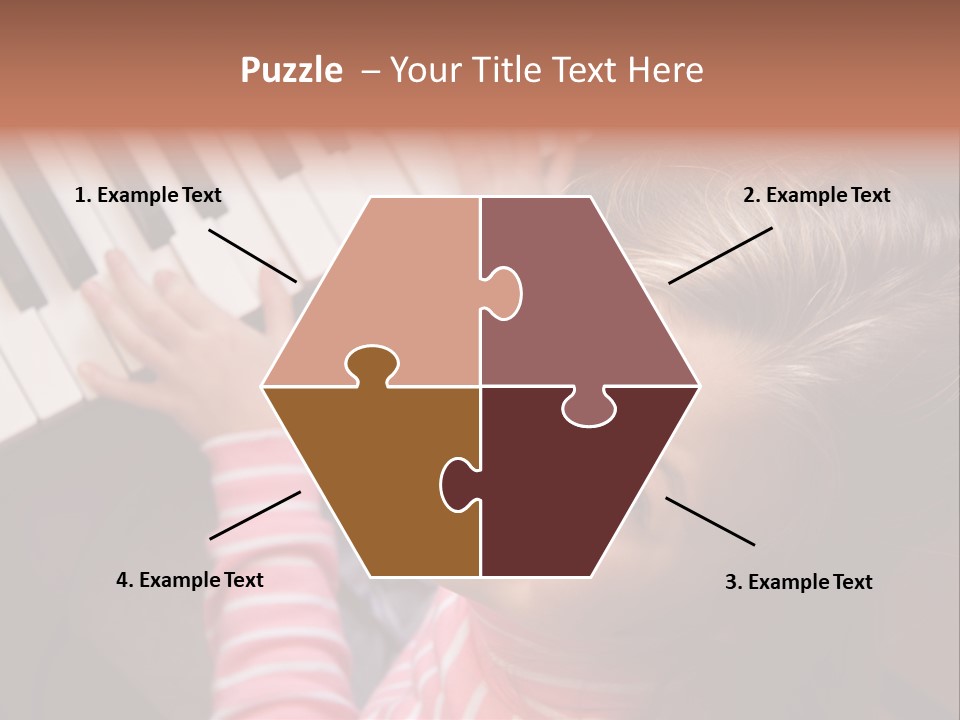 Kid White Adoration PowerPoint Template