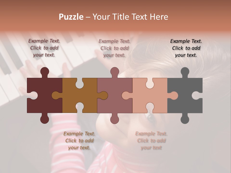 Kid White Adoration PowerPoint Template