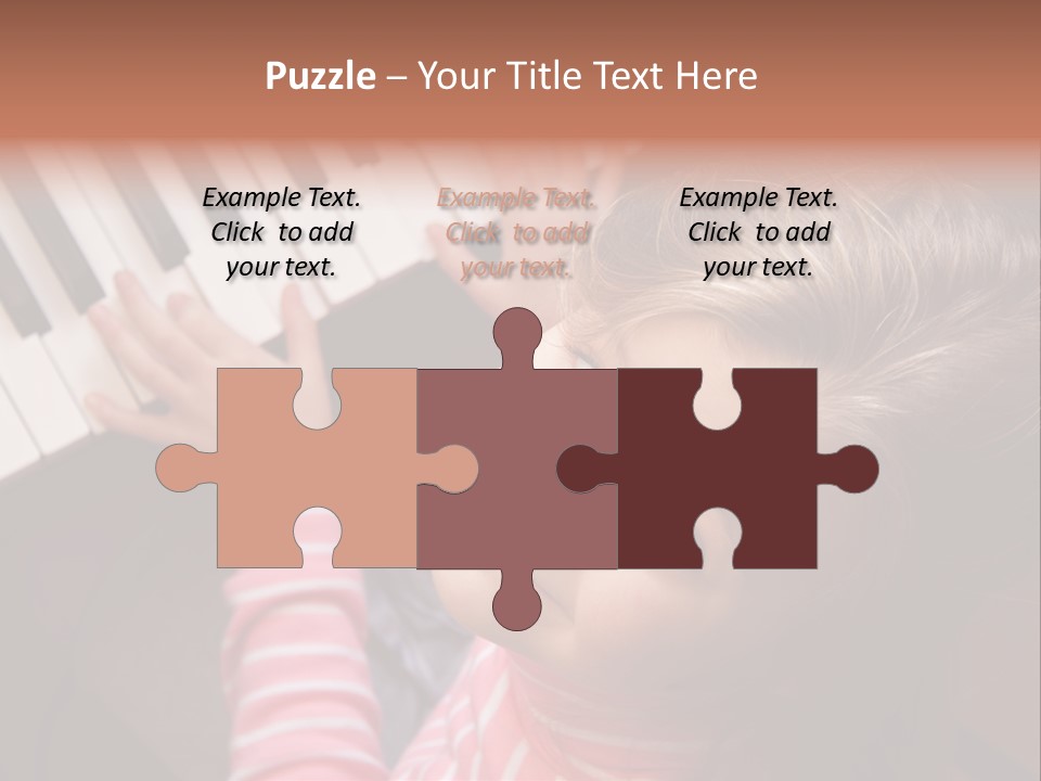 Kid White Adoration PowerPoint Template