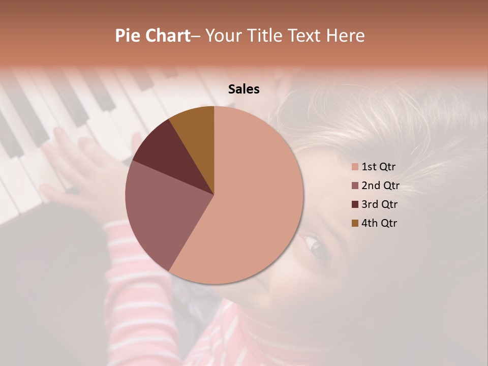 Kid White Adoration PowerPoint Template