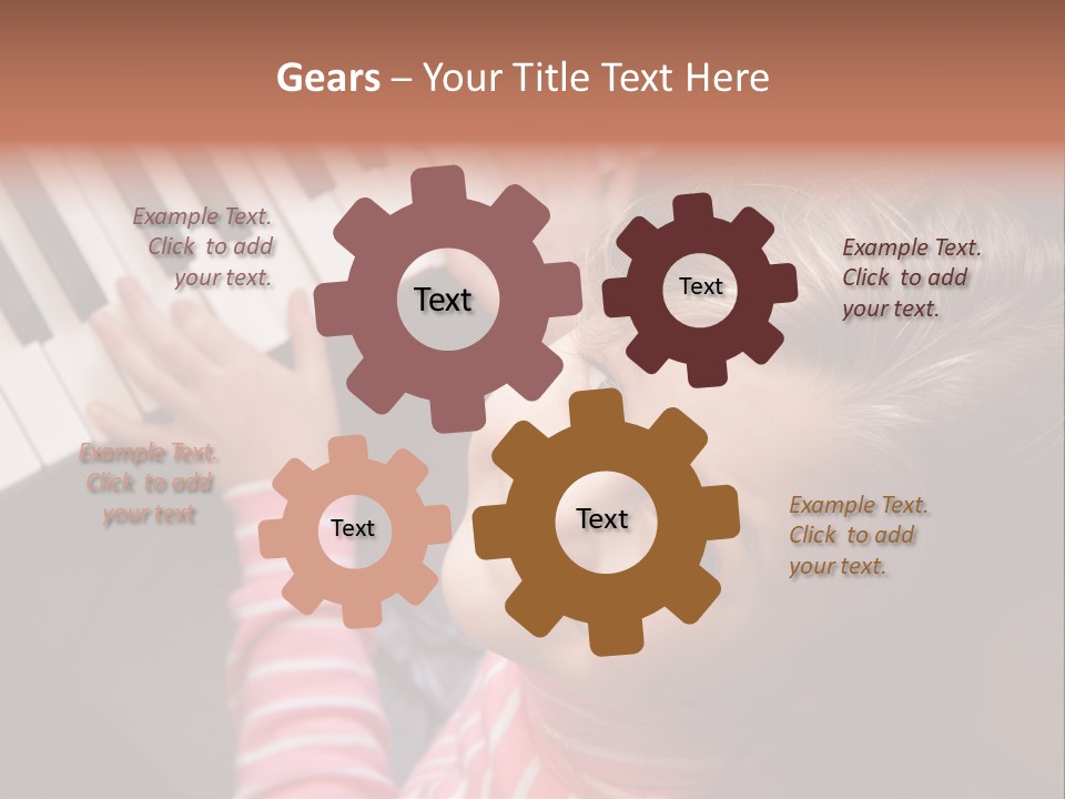 Kid White Adoration PowerPoint Template