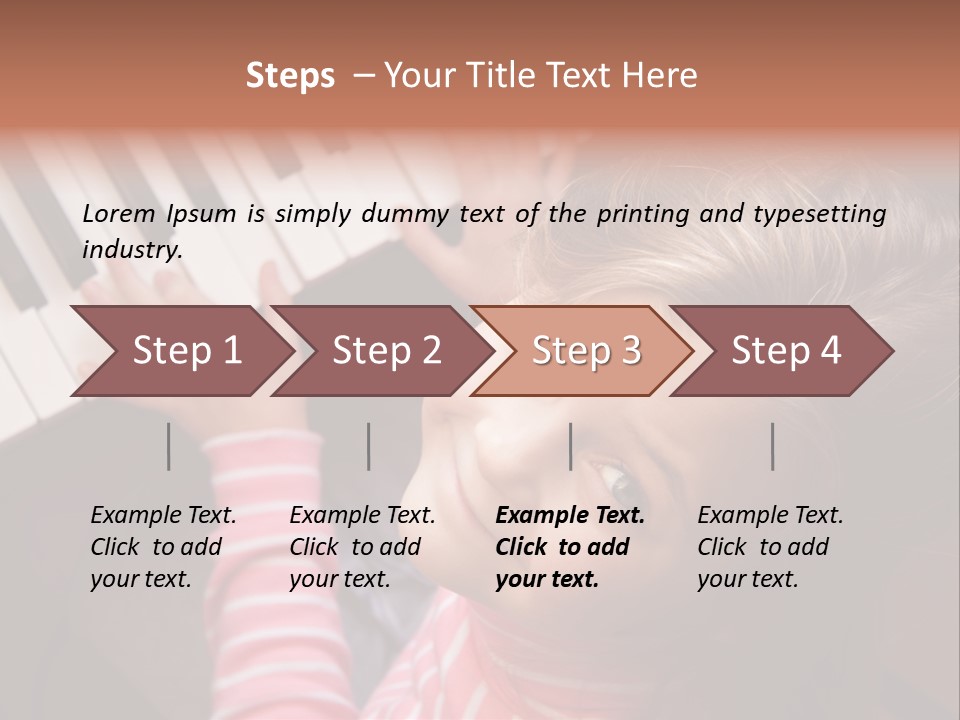 Kid White Adoration PowerPoint Template