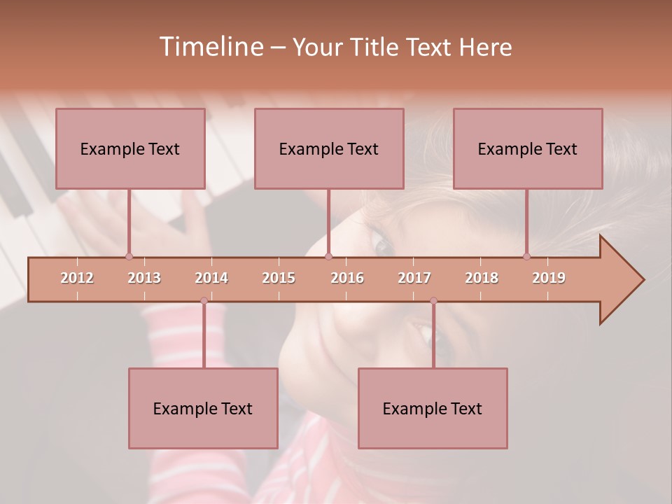 Kid White Adoration PowerPoint Template