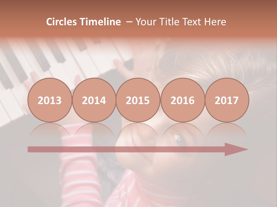 Kid White Adoration PowerPoint Template