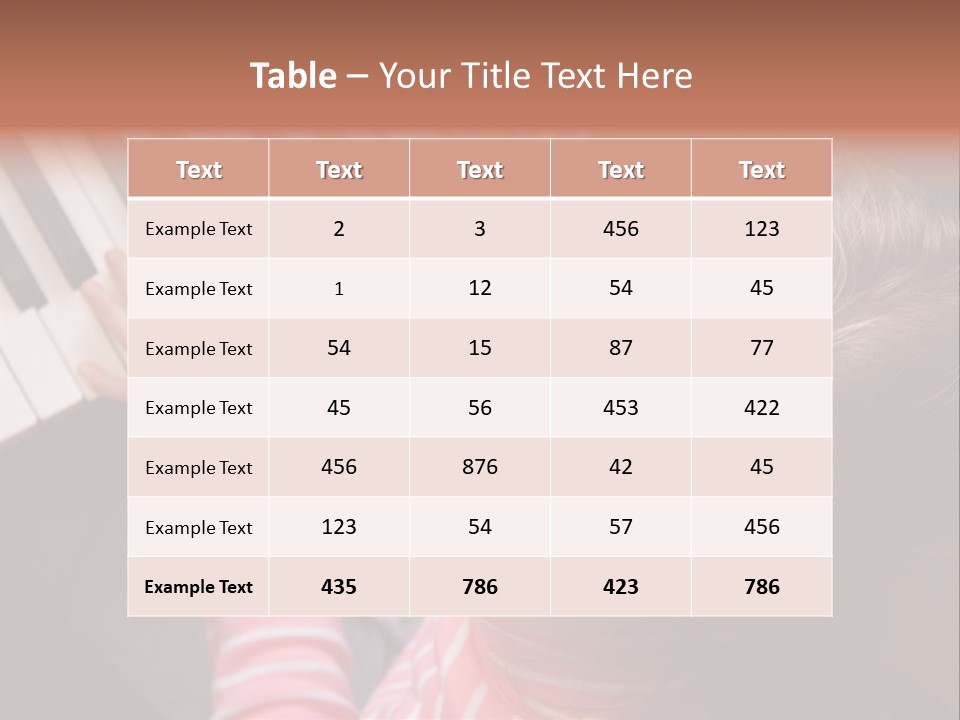 Kid White Adoration PowerPoint Template