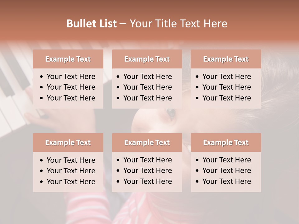 Kid White Adoration PowerPoint Template