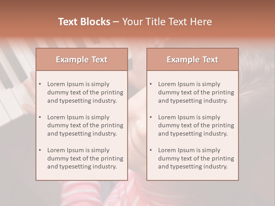 Kid White Adoration PowerPoint Template