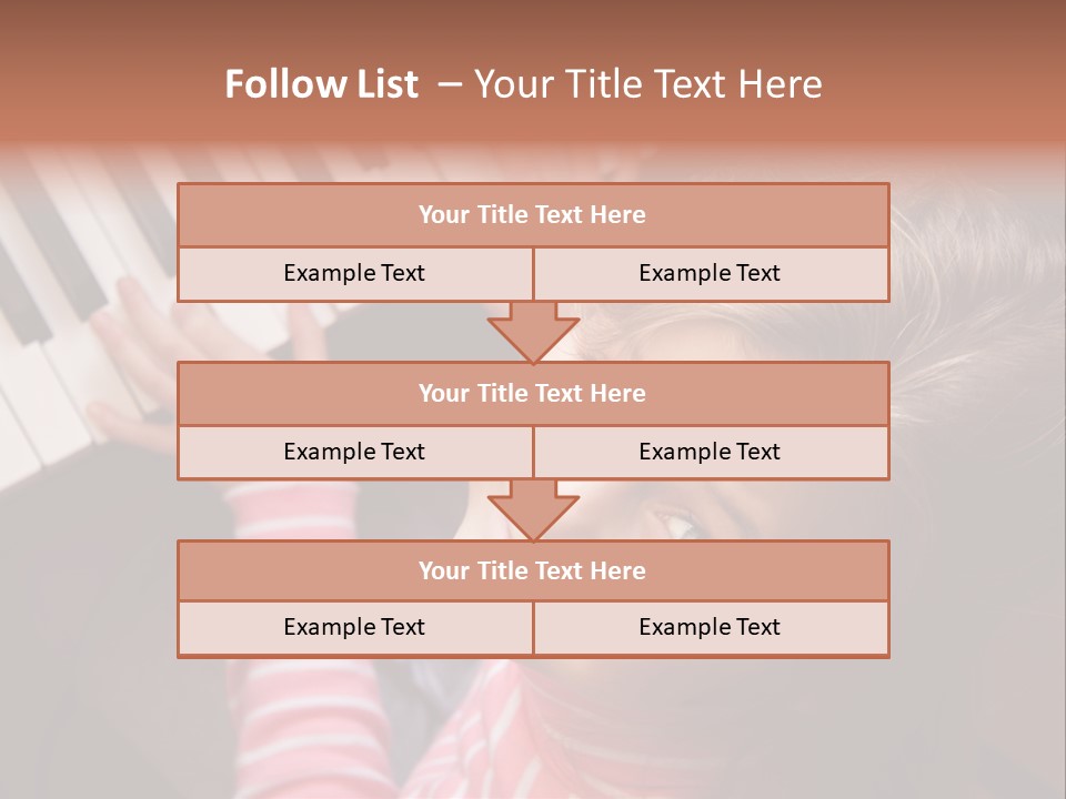 Kid White Adoration PowerPoint Template