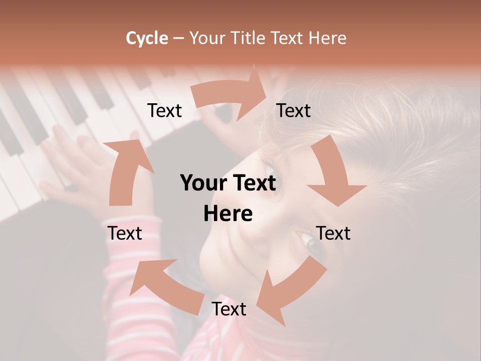 Kid White Adoration PowerPoint Template