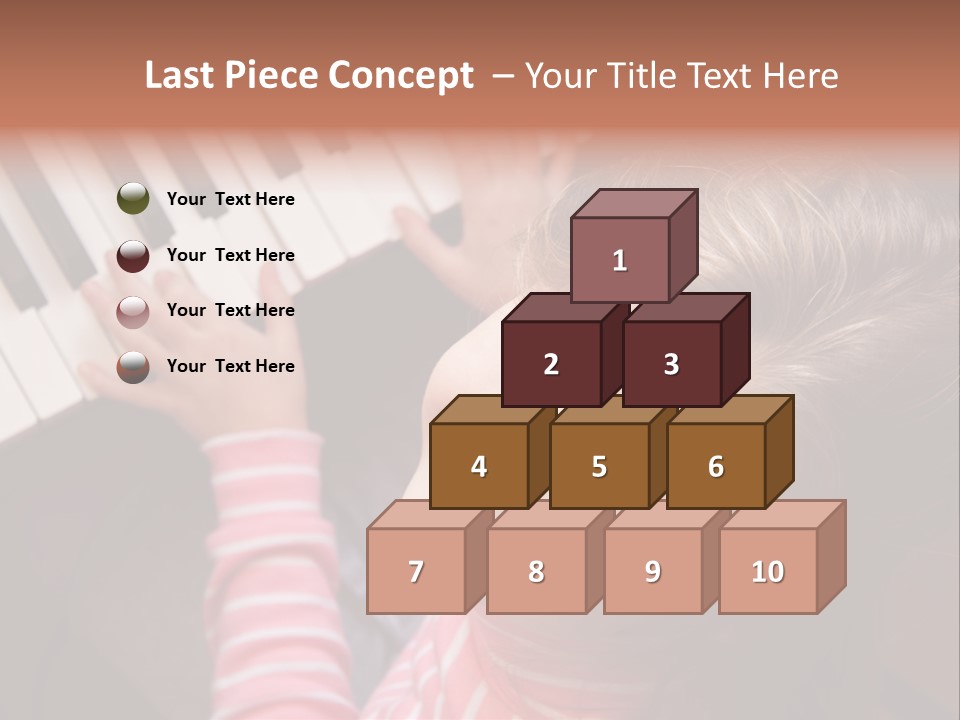 Kid White Adoration PowerPoint Template