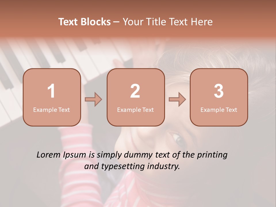 Kid White Adoration PowerPoint Template