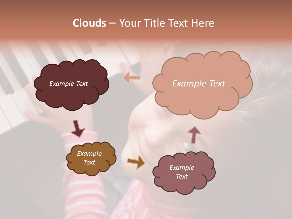 Kid White Adoration PowerPoint Template