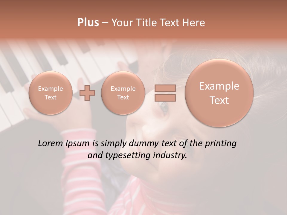 Kid White Adoration PowerPoint Template