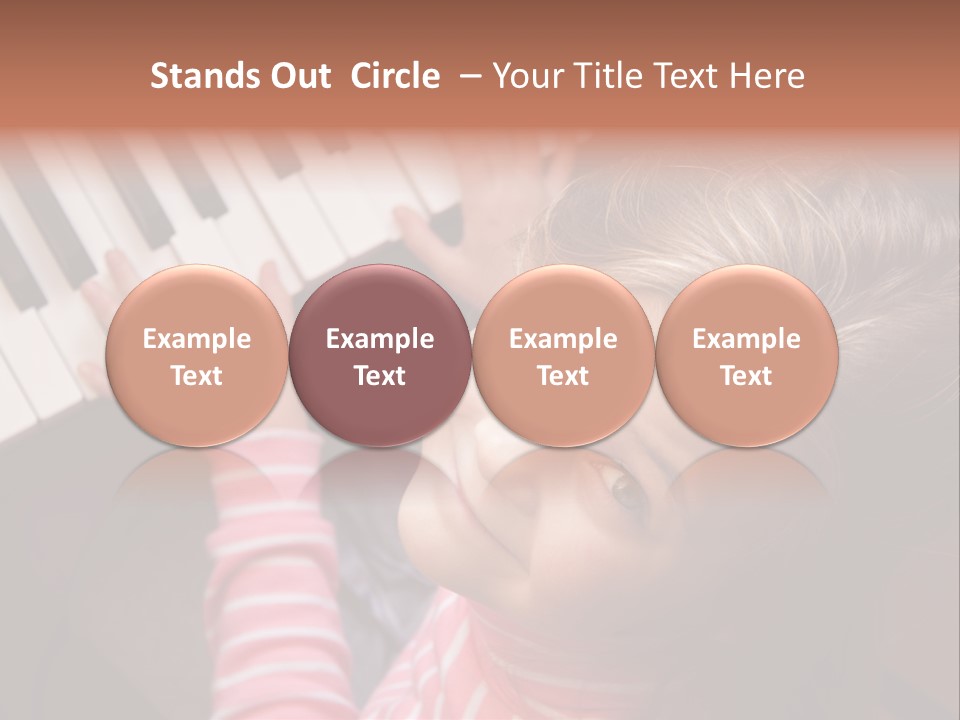 Kid White Adoration PowerPoint Template