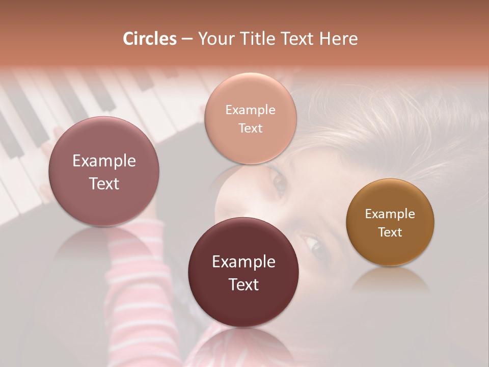 Kid White Adoration PowerPoint Template