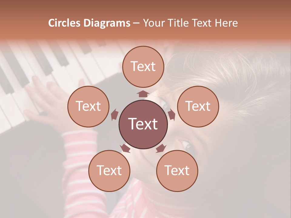 Kid White Adoration PowerPoint Template