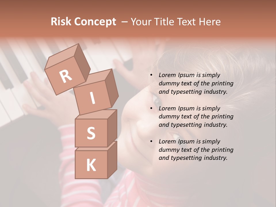 Kid White Adoration PowerPoint Template