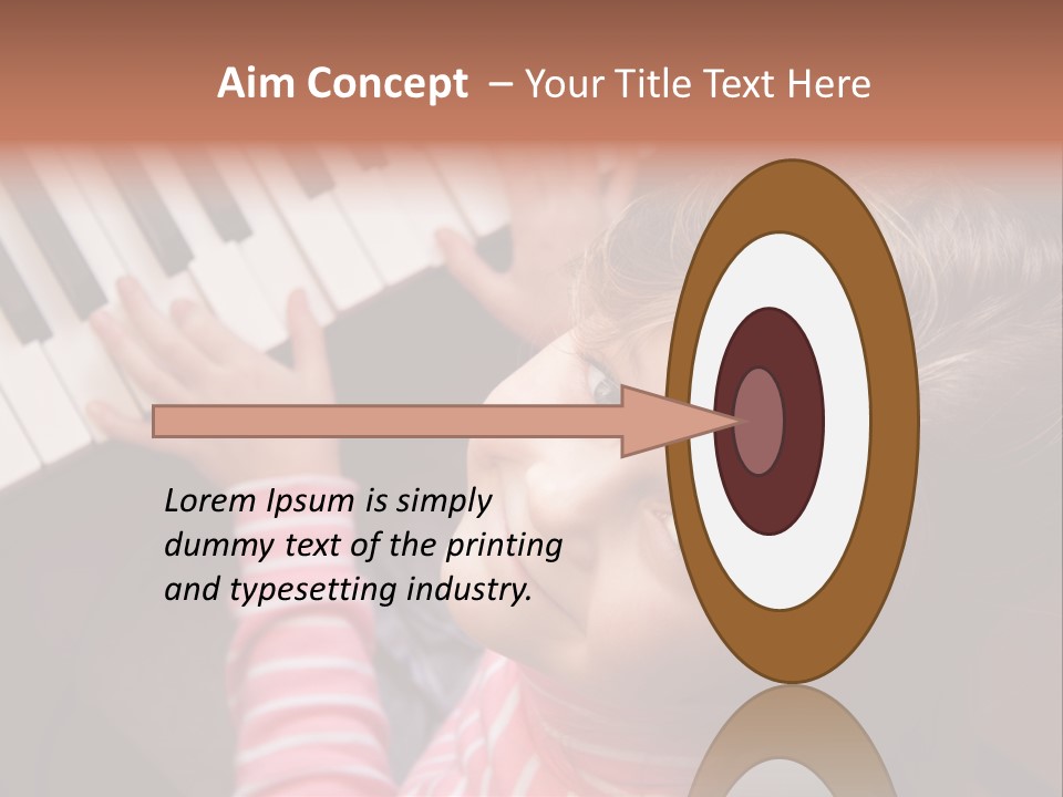 Kid White Adoration PowerPoint Template