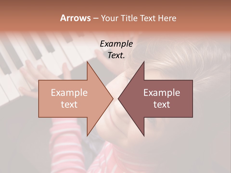 Kid White Adoration PowerPoint Template