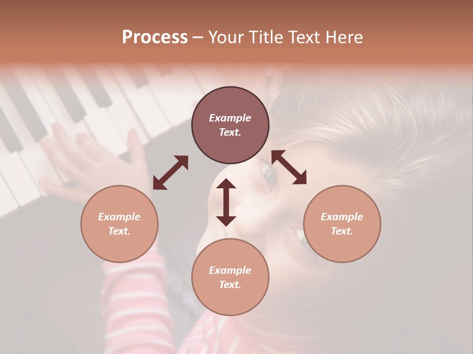 Kid White Adoration PowerPoint Template