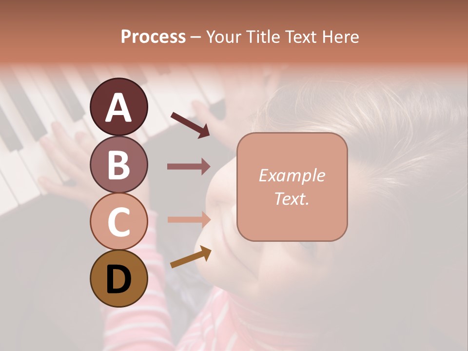 Kid White Adoration PowerPoint Template