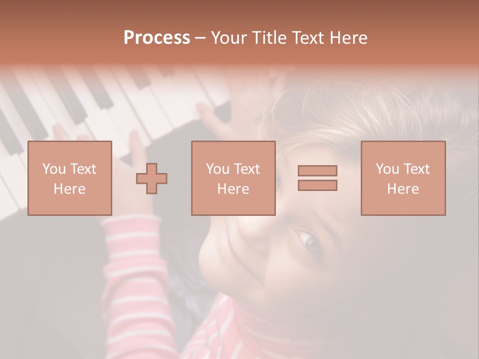 Kid White Adoration PowerPoint Template