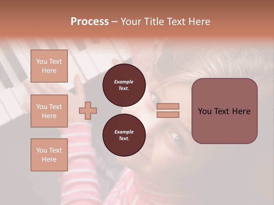 Kid White Adoration PowerPoint Template