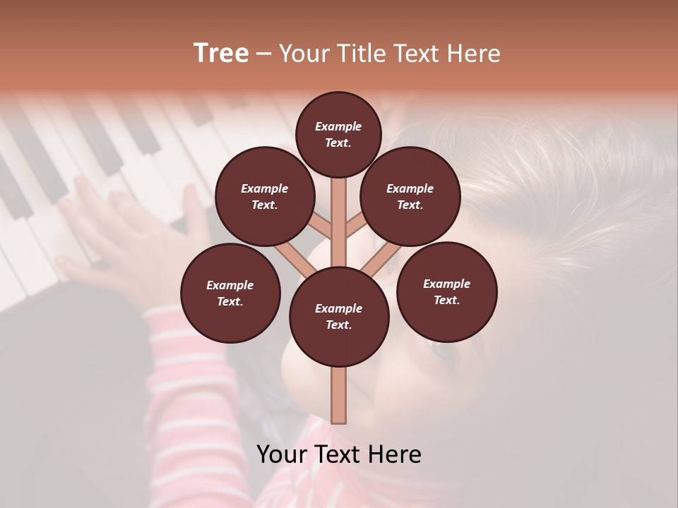 Kid White Adoration PowerPoint Template