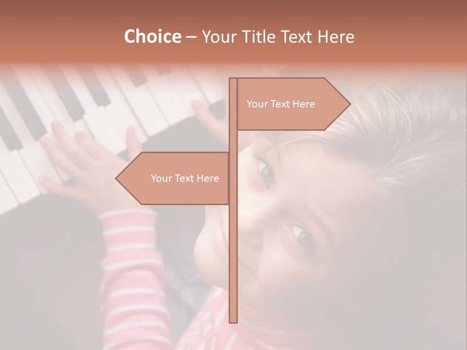 Kid White Adoration PowerPoint Template