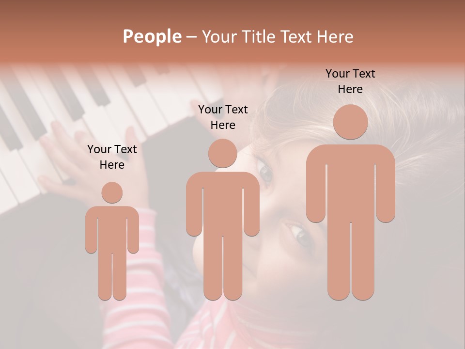 Kid White Adoration PowerPoint Template