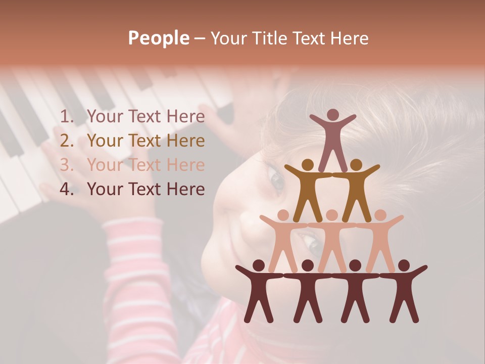 Kid White Adoration PowerPoint Template