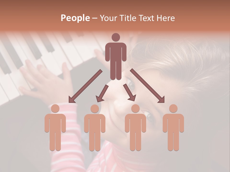 Kid White Adoration PowerPoint Template