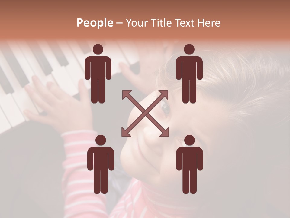 Kid White Adoration PowerPoint Template