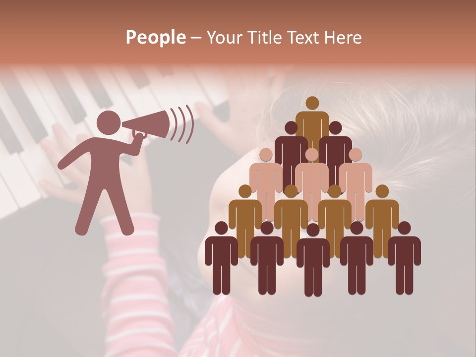 Kid White Adoration PowerPoint Template