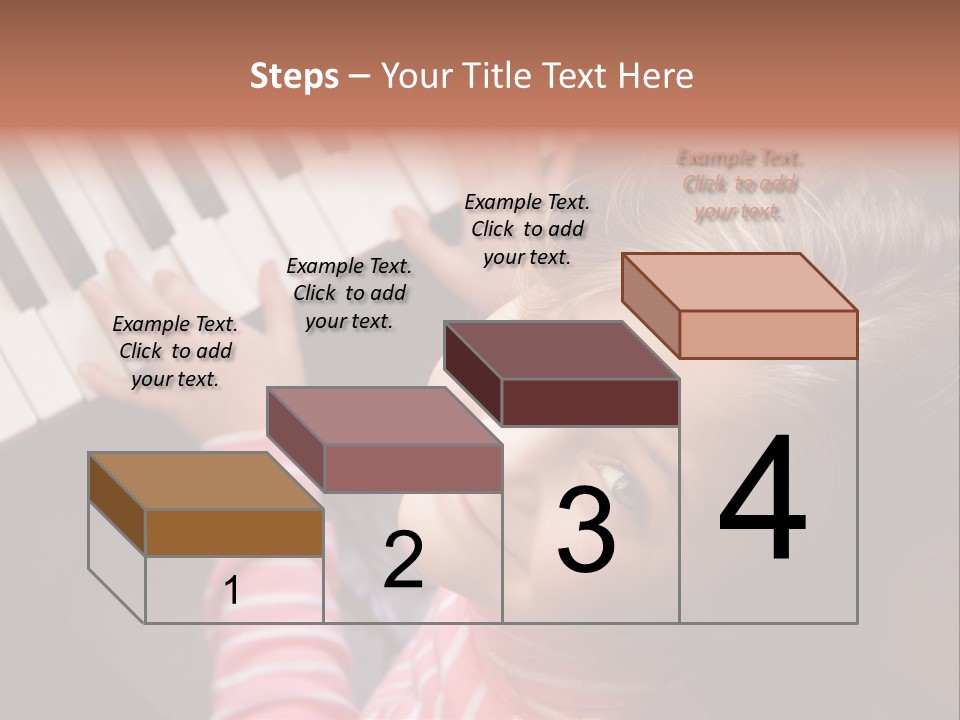 Kid White Adoration PowerPoint Template