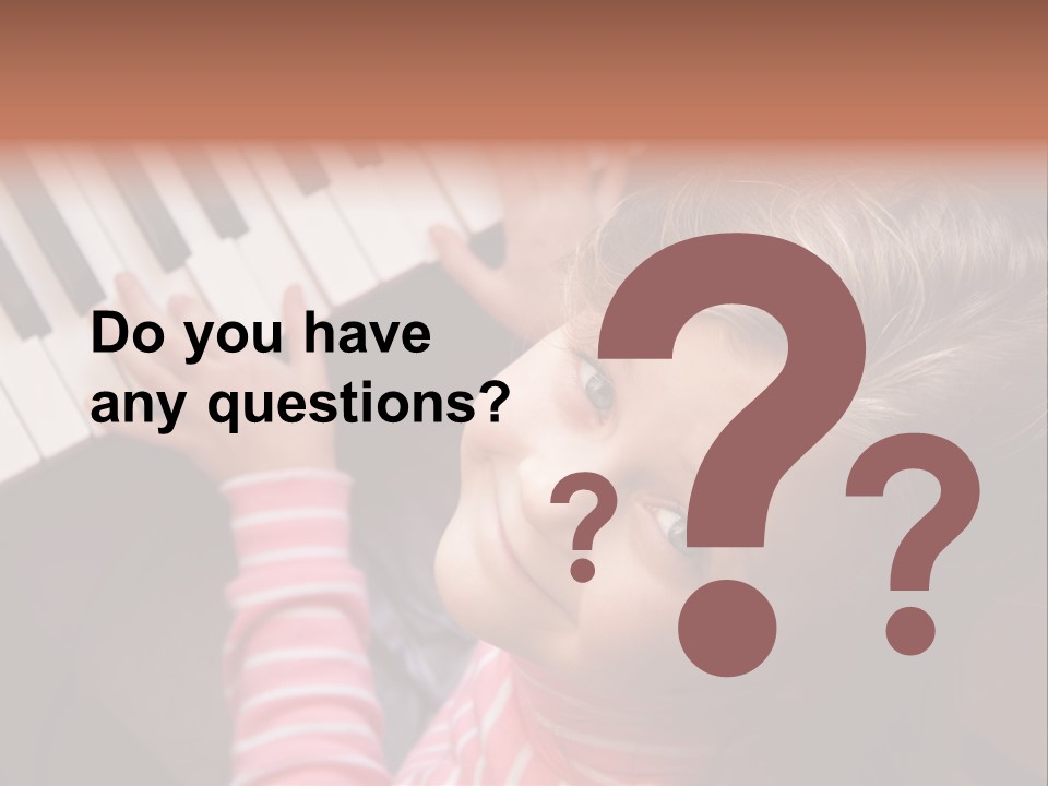 Kid White Adoration PowerPoint Template