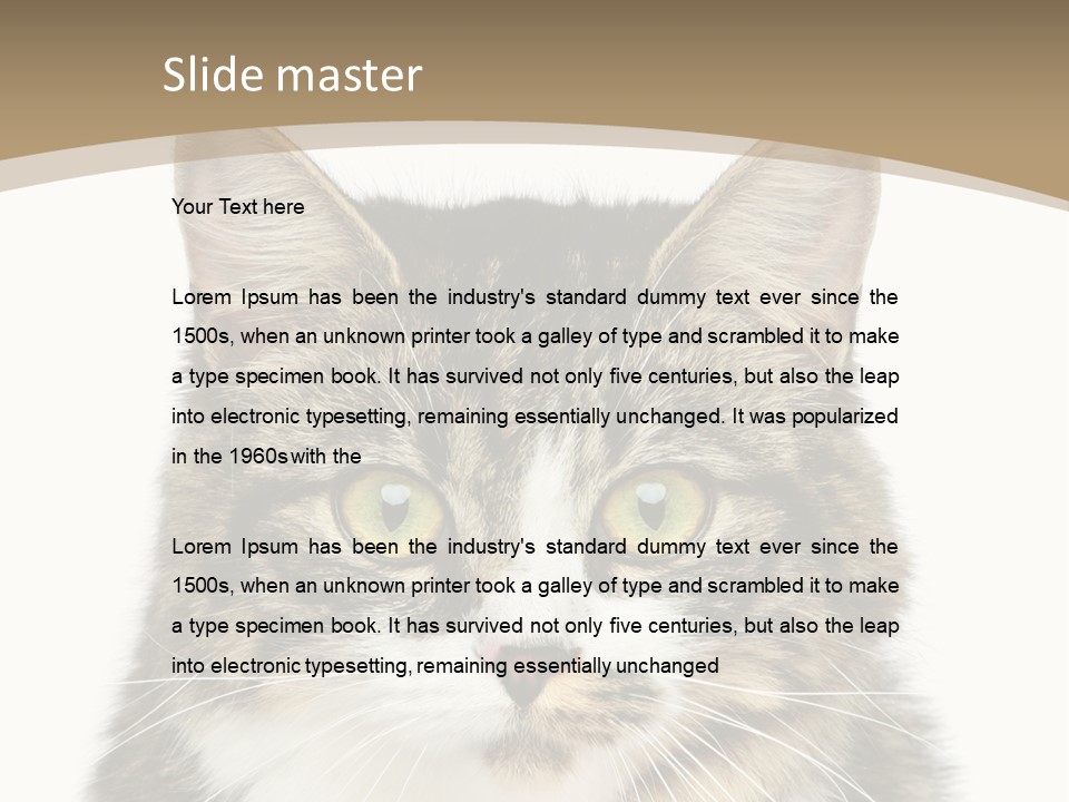 Predator Kitty Baby PowerPoint Template